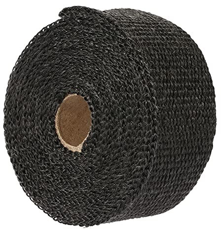 WANGZEYU Hitzeschutzband Schwarz 5M 10M 15M Wärmeauspuff Thermo Wrap Schild Schutz Tan Tape Feuerfest Isolierstoff Roll Kit for Motorrad Auto Auspuff Dichtband (Color : 5m)