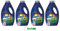 4x Dash Power Detersivo Liquido Lavatrice Anti-Odore, Flüssigwaschmittel für die Waschmaschine 18 Wäschen 900ml, Anti-Geruchs-Wirkung + Beni Culinari Kostenloser Schlüsselanhänger