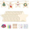 36 Stück Holzsterne Holzanhänger Weihnachten Bastelset für Kinder,Weihnachtsbasteln Weihnachtsdeko Holz Weihnachtsanhänger Baumschmuck Weihnachten Geschenkanhänger Deko Holzsterne Weihnachtsbaum