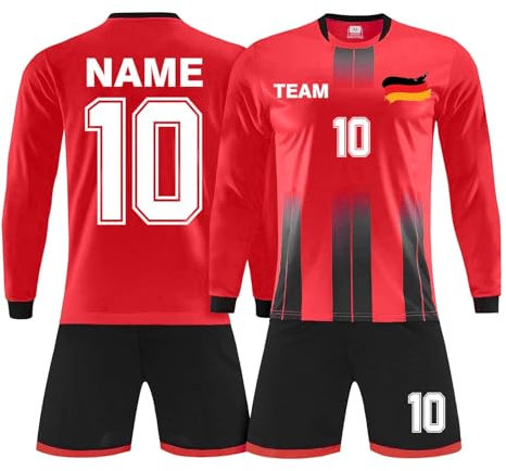Maillot de Football Personnalisé, Personnalisable Enfant/Homme de Football, Maillot de Foot Enfant Personnalisé, Personnalisable Ensemble Football Adulte et Enfant