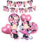 Mini Maus Balloons & Banner - Pink Mouse Foil Balloons & Happy Birthday Decorations for Girls' Party