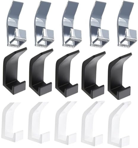 IKOPFLN 15 PCS Crochets Muraux, Porte Manteau Mural, Patere Murale, Crochets à Vêtements Modernes pour Murs, Portes, Salles de Bain et Entrées