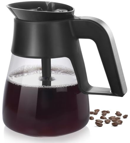 CM401 10-Cup Coffee Pot Replacement for Ninja Specialty Hot & Iced Coffee Maker, Compatible with Ninja CM371 CM400 CFP101 CFP301 CFP307 CFN601 CP300 CP301, Glass Carafe with Brew-Through Lid