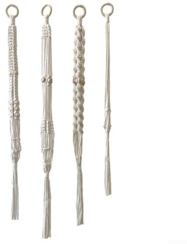 EXTRWORY Cesta colgante de red para colgar plantas, elegante maceta tejida a mano, soporte para macetas para decoración del hogar