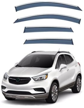 LJWAN Windabweiser für Opel Mokka X MK1/J13 2012-2019, Luftabweiser Seitenscheiben Regenschutz Regenabweise Autofenster Integrierte Deflektoren