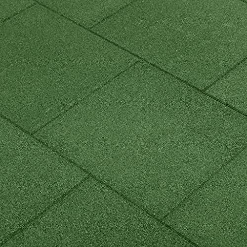 Lauuoeriau Möbelartikel Home Fallschutz Fliesen 18 Stück Gummi 50x50x3cm Grün Möbel
