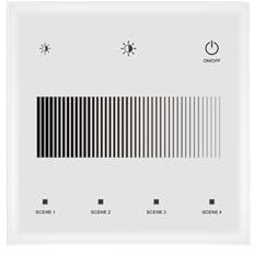 LEDKIA LIGHTING Dimmer Master DMX Touch für LED Streifen 12/24V DC Einfarbig Einfarbig