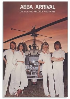 YRUAWRH ABBA Ankunftsposter, Wandkunst, ästhetischer Einband, Leinwand, Vintage-Poster, dekoratives Gemälde für Schlafzimmer, Wohnzimmer, 30 x 45 cm, ungerahmter Stil