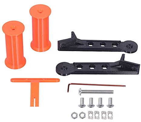 3D-Drucker-Filamenthalterung, PETG-Doppelregal-Spulenhalter mit Großer Belastungskapazität, Hoher Härtermaterial für Prusa I3 Mk3s Bär, Easy Assembly