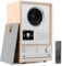 Audizio Canzo - DAB Radio, Internetradio mit WLAN & Bluetooth 5.3, Digitalradio, Radio mit Fernbedienung, Küchenradio mit LAN-Anschluss, AUX & Line-Out, ideal für Küche, Wohn-& Schlafzimmer - Holz