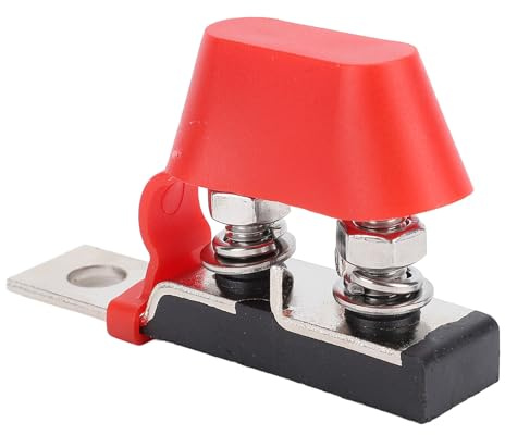 MRBF -Sicherungshalter Dual Terminal Sicherungsblock M8 Doppelstollen DC58V mit Kunststoffschale für das Auto -Marine -Boot RV (mit zwei 150A -Sicherungen)