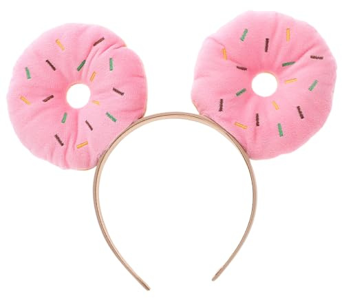 Generic Buntes Donut Stirnband Fasching Damen Karneval Kostüm Haarreif Party Headwear Weiches Material Langlebiges Dessert Accessoire Lustiges Cosplay Zubehör