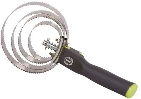 Imperial Riding Metall-Federstriegel IRH, robuster Federstriegel aus Metall zur Entfernung von losem Haar und grobem Schmutz, effektive Fellreinigung & stylischer Stall-Look, Limette-Grau