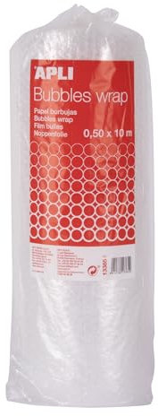 APLI 13365 Rouleau plastique bulle 0,50 x 10 m