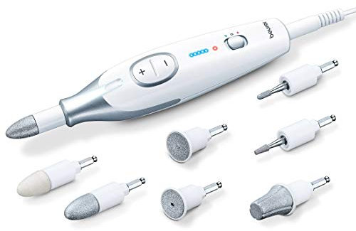 Beurer MP 42 manicure/pedicure set, for well-groomed hands and feet, 7 high-quality attachments