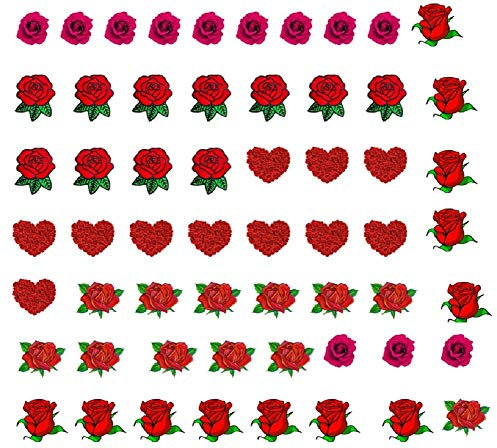 Rose Roses Flower Collections (Rose Roses Flower Nail Art Decals c2)