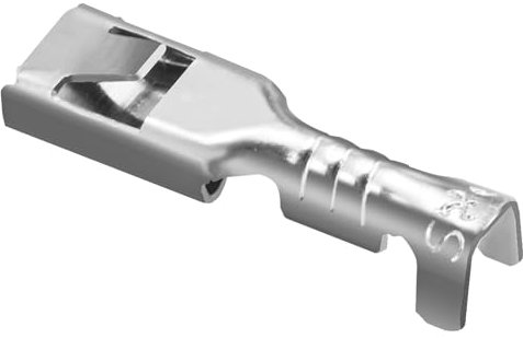 Heschen, terminali a crimpare femmina a spada, 2,8 mm, non isolati, 100 pezzi