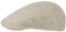 Stetson Herringbone Leinen Flatcap Schirmmütze Herren - Leinencap mit UV-Schutz 40 - Herrencap Made in EU - Mütze mit Baumwollfutter - Schiebermütze Frühjahr/Sommer - Flat Cap Hellbeige 63 cm