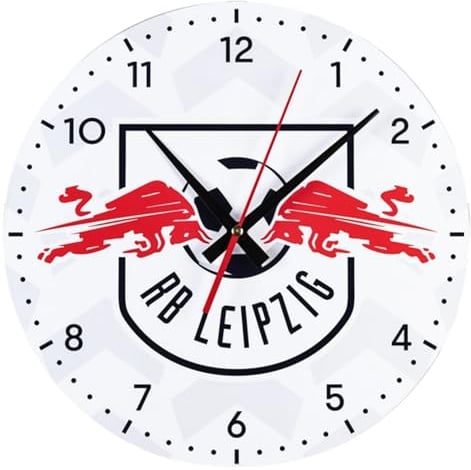 RB Leipzig jxfd Wanduhr - Logo - Uhr weiß Wall Clock RBL