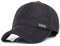 Herren Winter Warme Wolle Wolle Tweed Schirmmütze Baseball Cap Hut mit Falten Ohrenschützer Wärmer, X-Black, Einheitsgröße