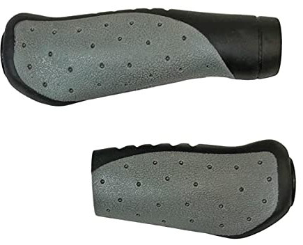 Lenkergriffe Fahrradgriffe ergonomisch Fahrradlenker - Red Loon - 1 Paar - Griffe lang/kurz für Drehgriffschaltung - universal Fahrradlenker Griffe für 22mm Lenker - MTB Roadbike Citybike