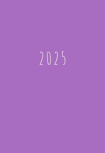 2025: Mini Wochenplaner A6 Taschenkalender | 1 Woche auf 2 Seiten Planer | Kalenderbuch Terminkalender Organizer Wochenkalender Terminplaner Buchkalender Jahresplaner | Soft-Cover Lila