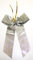 CaPiSo 12 Stück Schleifen 14x16 cm Geschenkschleife Weihnachtsbaum Schleife Weihnachten Glitzerschleife Lamee Weihnachtsdekoration Adventsgesteck (Lurex Silber Neu)
