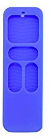 NSGJUYT Silicone Protective Case Cover for Apple TV 4th 5th Generation 4K Siri Remote Control Shockproof Shell Skin Sleeve (Color : BU)