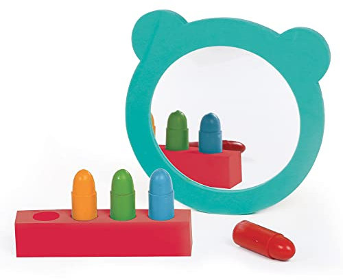 LUDI - Aquacolor Geschenkset – Bad-Malset – 4 radierbare Stifte + 1 weicher Spiegel – ab 10 Monaten