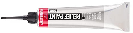 Amsterdam Tube de peinture Relief 20 ml Argent 800