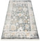 rugsx DISTIN 0835A grau/hellgrau/weiß moderner Teppich für das Zimmer, Wohnzimmer, Schlafzimmer, Ornament, Rahmen, Vintage, Fransen 160x230 cm