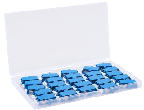 25 PC LC to LC Fiber Optical Coupler Duplex Singlemode Duplex Optic Cable Adapter