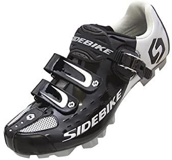 Fahrradschuhe MTB Radsportschuhe Herren/Damen Professionelle Mountainbike-Schuhe Kompatible SPD-Pedale - Schwarz 42 EU