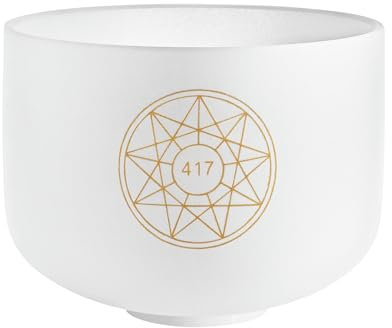 Meinl Sonic Energy - Cuenco de cristal de 25,4 cm G#4 Note Solfeggio de cuarzo de alta pureza, para meditación, ASMR, terapia de sonido, yoga