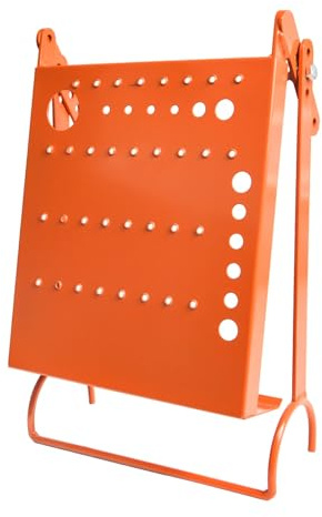 Ladder Platform Attachment,Anti-Slip Extension Ladder Tool,Heavy Duty Ladder Stand Ladder Step,Ladder Accessories Holds 400 Pound (Orange)