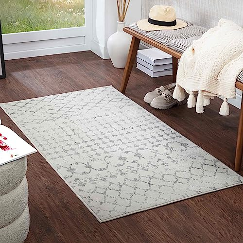 Livabliss Sofia Santiago Geometric Runner – 80x150 cm, Brown, Ivory & Grey