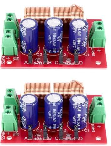 Roundsky YLY-2088 Audio Frequenz Teiler 400W Einstellbare 2 Wege Frequenzweiche Filter Voller Bereich HöHen Bass Frequenz Teiler
