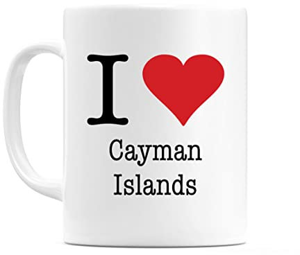 WeDoMugs I Love Cayman Islands 11oz Coffee Tea Mug Cup