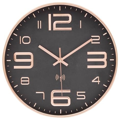 VINILITE Funkuhr 30cm Wanduhr Ohne Tickgeräusche Modern Funkwanduhr Lautlos Große Digitale Wanduhr Batteriebetrieben für Küche, Wohnzimmer, Schlafzimmer, Büro