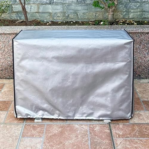 UTOYA Air Conditioner Covers For Units Winter Outside,Outdoor 600D Cloth Mini Split Heat Pump Condenser Compressor Sun Shade For Protect The AC Unit From Rain Snow (Color : Silver gray, Size : 80.5*
