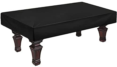 8ft Housse de Table de Billard en Tissu Oxford, Housse de Billard avec Cordon de Serrage, Étanche Anti-poussière Résistant au Vent et UV, Housse de Protection pour Table de Billard Meubles de Jardin
