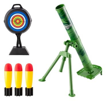 F Fityle Ensemble de Jouets Lanceur de mortier, Jeu avec Son, Ensemble de Lancement Professionnel, Jouets Blasters pour garçons et Filles, Cadeau de Festival, Vert