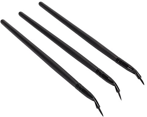 Pinceau Eye-liner courbé, Pinceaux pour Eye-liner Gel à Angle Ultra Fin Définissent le Pinceau Eye-liner