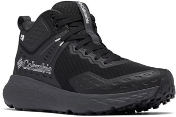 Columbia Men's Konos TRS Outdry Mid, Waterproof Mid Rise Trekking and Hiking Boots, Black/Shark, 10