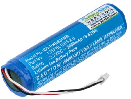 Akku kompatibel mit Philips 1S1PBL1865-2.6 - Li-Ion 2600mAh - für Avent SCD831, SCD831/26, SCD833, SCD833/26, SCD835, SCD835/26, SCD841, SCD841/26