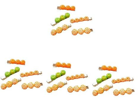 MAGICLULU 20 Pièces épingle à cheveux orange mascarade pinces cheveu pince à cheveux bébé pince à cheveux fantaisie barrettes à cheveux pinces à cheveux pour les filles pinces à fruits Métal