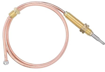 Remplacement De Thermocouple, Kit De Thermocouple à Gaz De Chauffage à Filetage M8 Sonde De Thermocouple Très Sensible De 600mm De Longueur Pour Accessoires De Barbecue De Cheminée