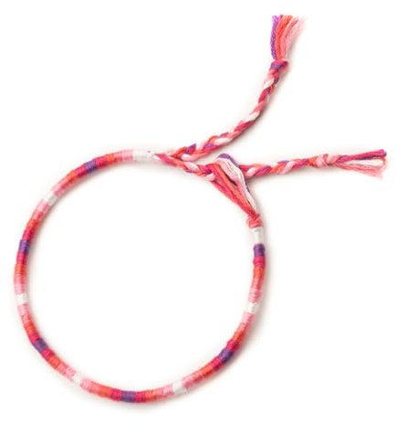 Générique Bracelet de Cheville à Vœux Brésilien - Bracelets d'amitié - Coton Tressé, Traditionnel, Coloré et Réglable, Porte-Bonheur, Fait à la main (BVC01/BVC45) (BVC22)