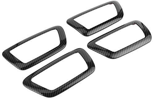 aqxreight Interior Door Handle Cover Trim Frame Carbon Fiber Style for 2016-2020 Car Inner Decoration