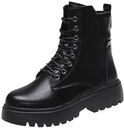 Offerta Lampo del Giorno Stivaletto Donna Basso Stivaletto Donna Estivo con Zeppa Interna Stivali Biker Donna Stivali Texani Donna Bianchi Stivali Estivi Donna Traforati Morbidi